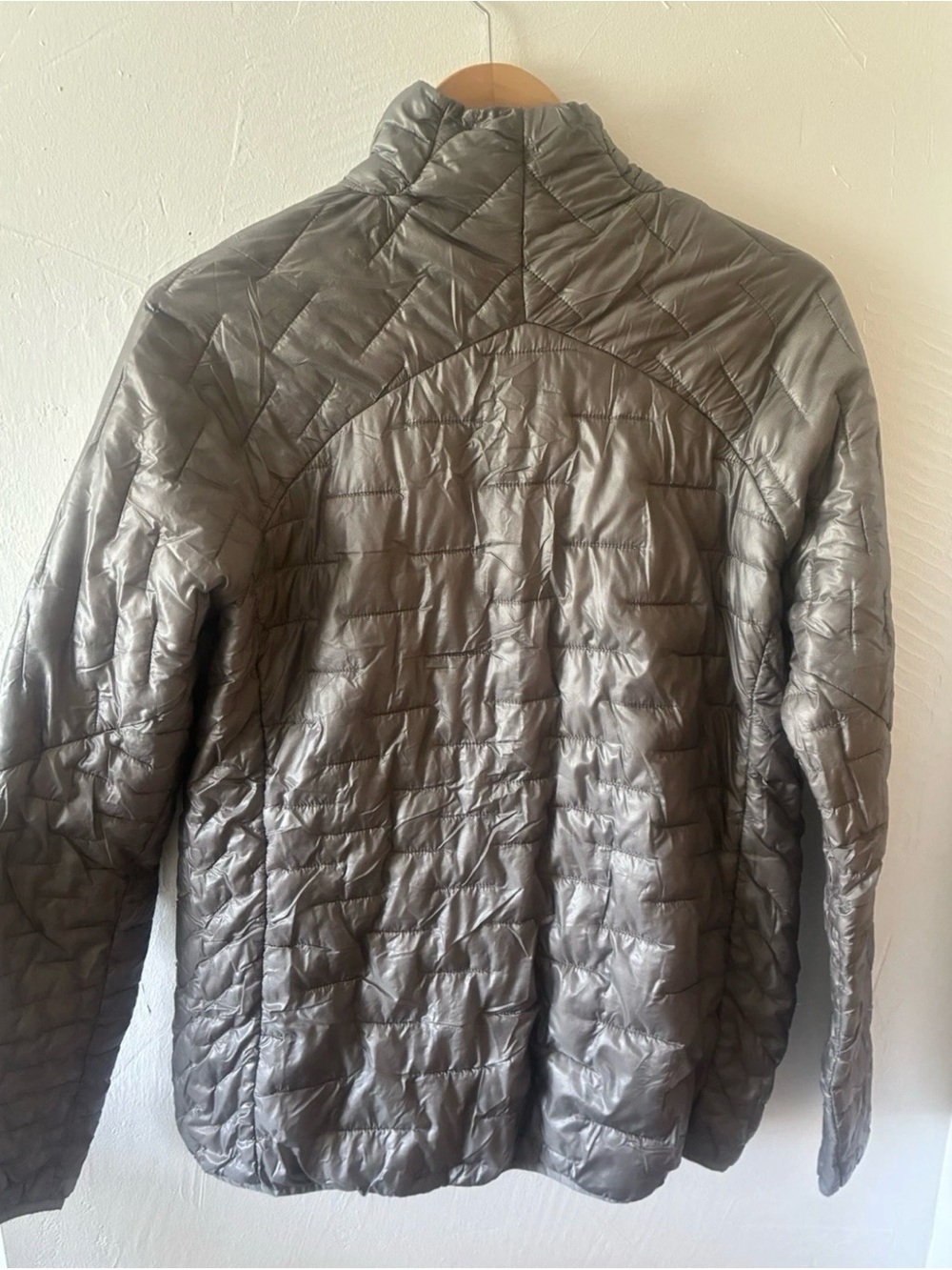 Patagonia Micro Puff Full Zip Jacket Women’s XL Gray - Picture 4 of 6
